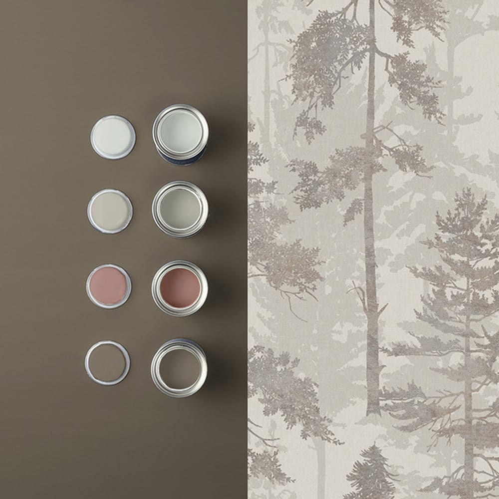 Norse Forest Wallpaper - Stone - Graham & Brown - 121421 - Premier Wallcovering