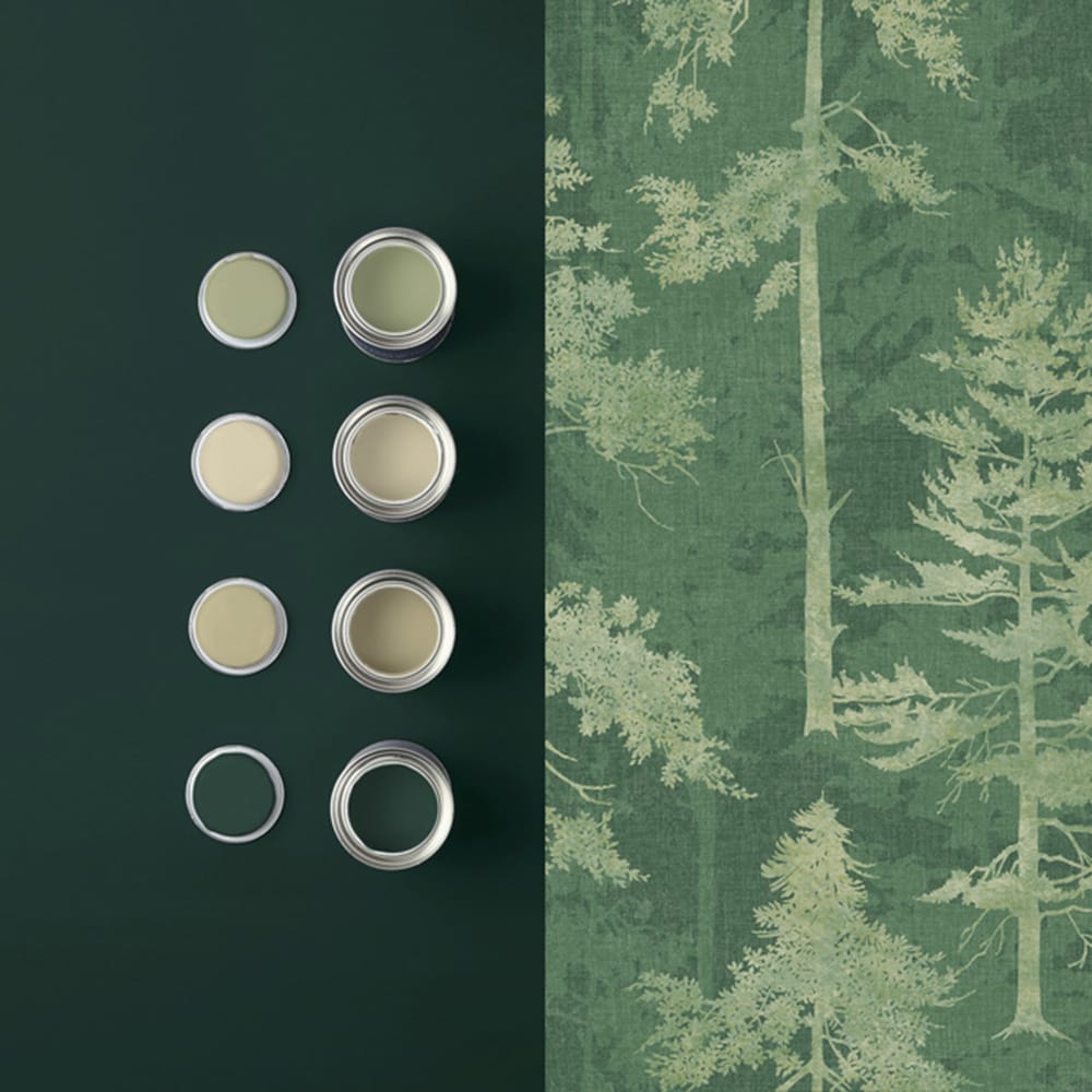 Norse Forest Wallpaper - Emerald - Graham & Brown - 121425 - Premier Wallcovering