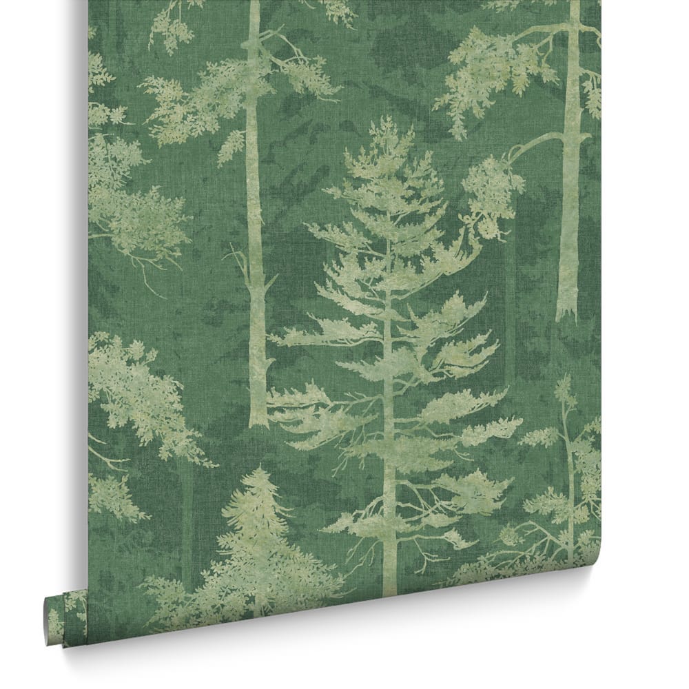 Norse Forest Wallpaper - Emerald - Graham & Brown - 121425 - Premier Wallcovering