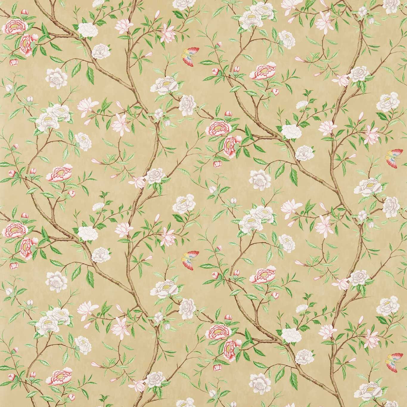 Nostell Priory Wallpaper - Old Gold/Green - ZWOO311418 - Zoffany - Premier Wallcovering