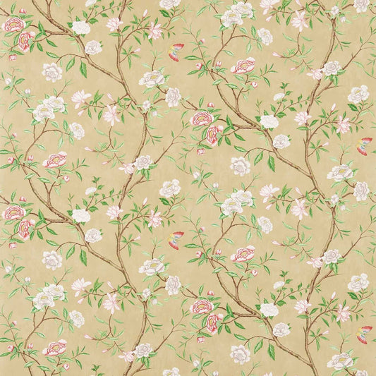 Nostell Priory Wallpaper - Old Gold/Green - ZWOO311418 - Zoffany - Premier Wallcovering