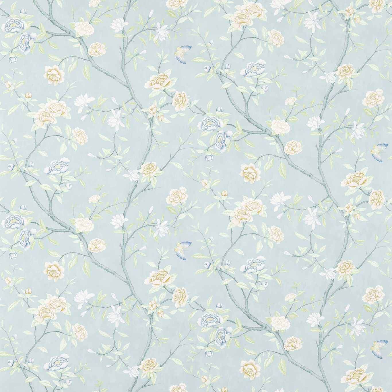 Nostell Priory Wallpaper - Blue/Ivory - ZWOO311419 - Zoffany - Premier Wallcovering