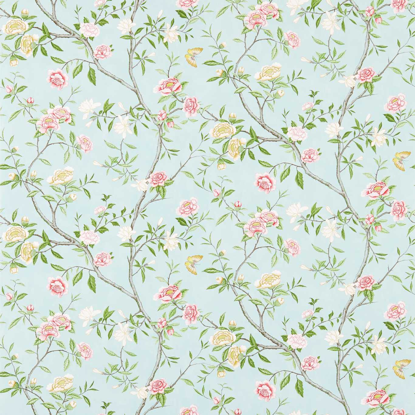 Nostell Priory Wallpaper - Sky/Pink - ZWOO311421 - Zoffany - Premier Wallcovering