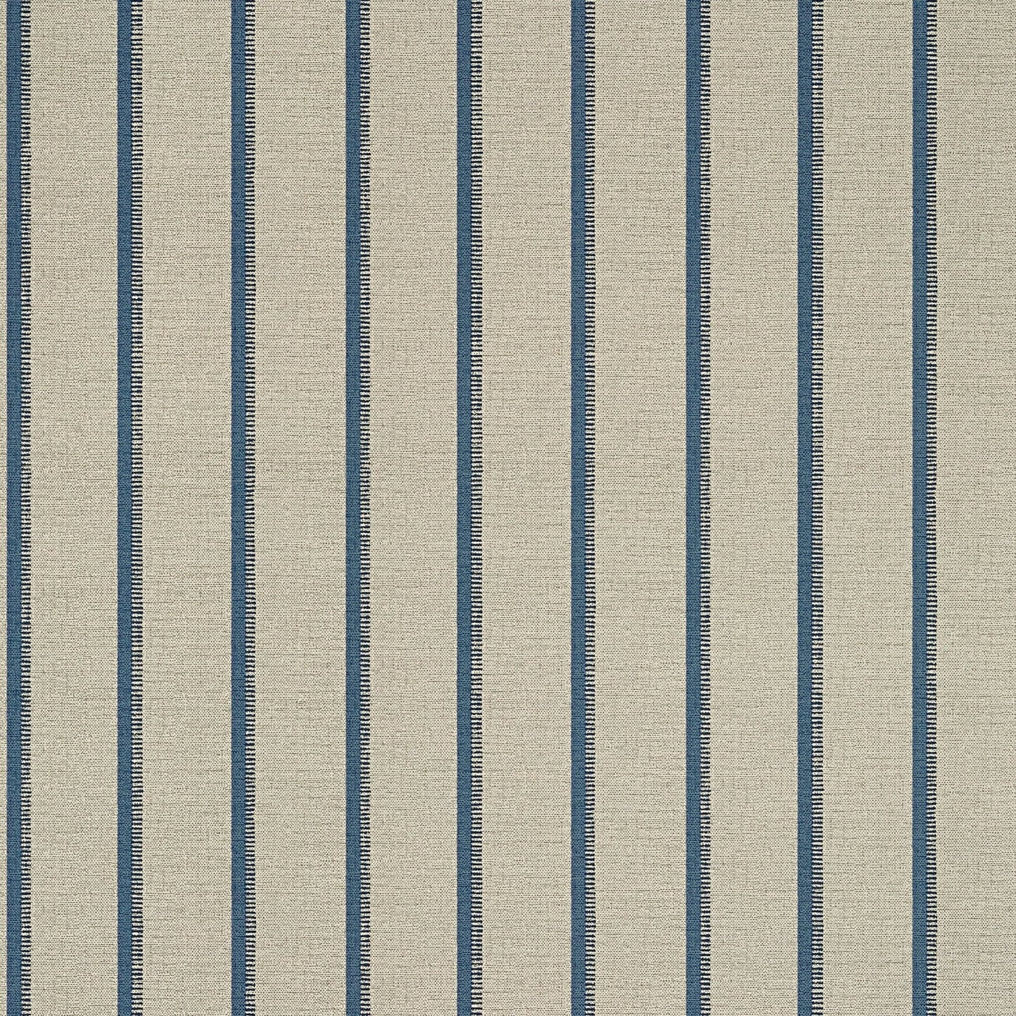 Notch Stripe Wallpaper - Flax & Navy - Thibaut - T10259 - Premier Wallcovering