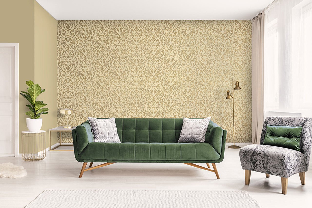 Notting Hill Urban Classics Wallpaper - Brown/ Gold - Hohenberger - 64860 - Premier Wallcovering