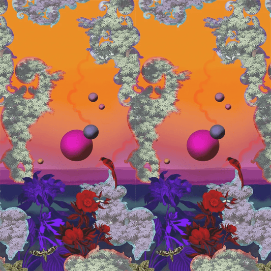 Novafrica Sunset Scene 2 Wallpaper - Tangerine - Christian Lacroix - PCL7050/01 - Premier Wallcovering