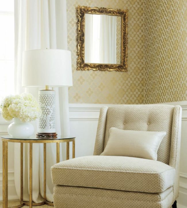 Novia Wallpaper - Taupe - Thibaut - T1860 - Premier Wallcovering