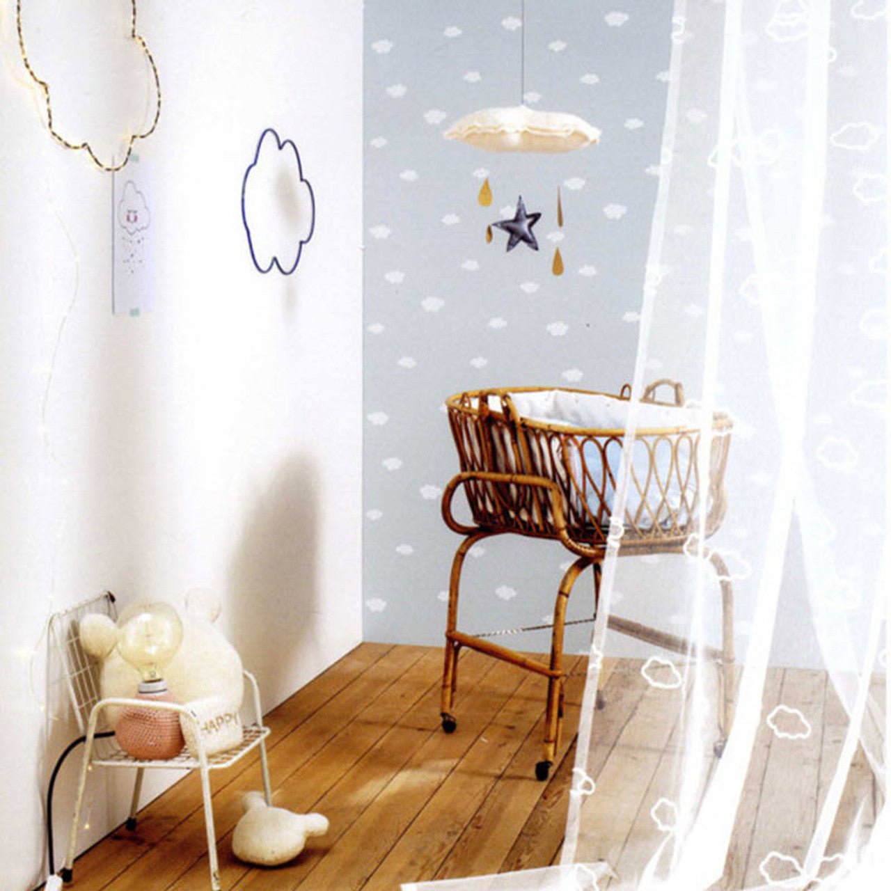 Nuage Rose & Nino Wallpaper - Parme - Casadeco - 29755132 - Premier Wallcovering