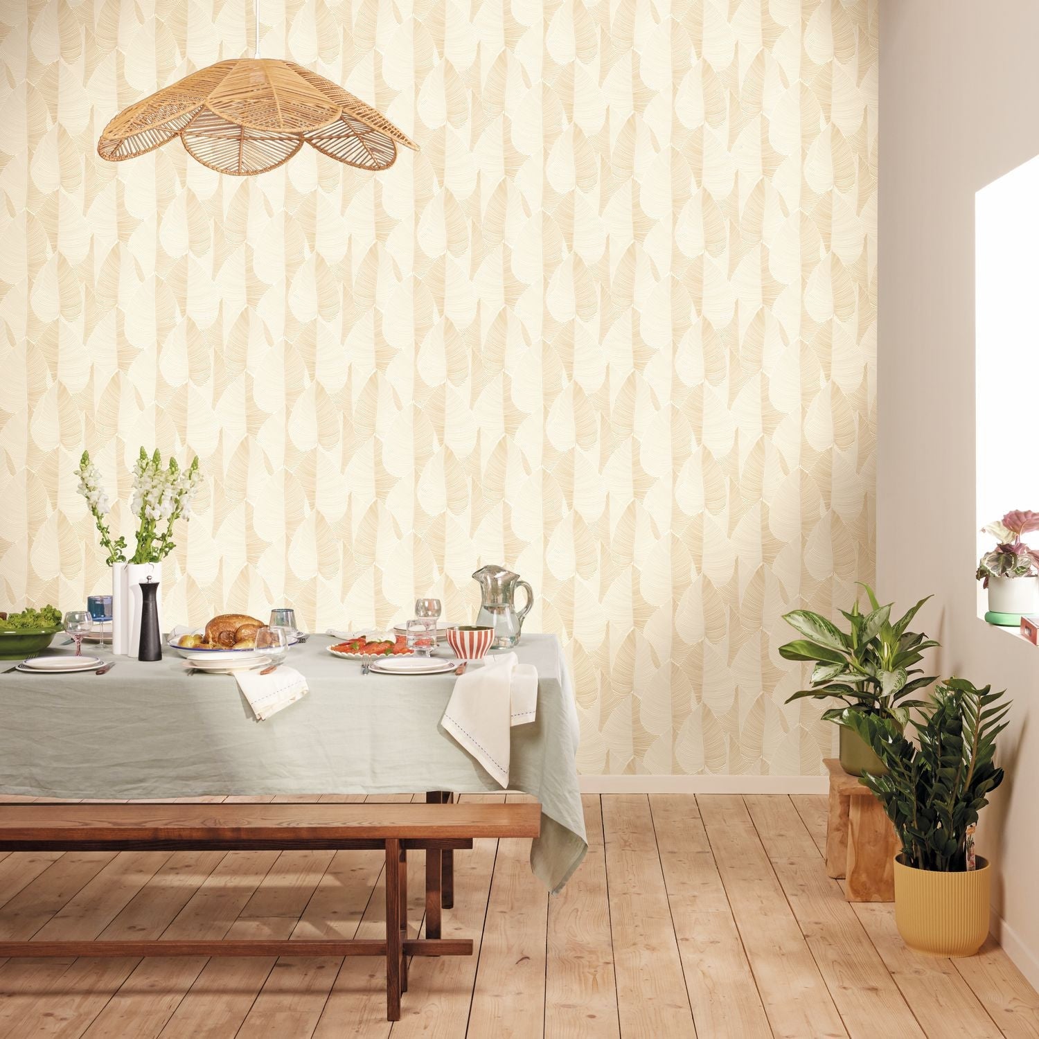 Nuance Wallpaper - Beige - Caselio - 106591029 - Premier Wallcovering