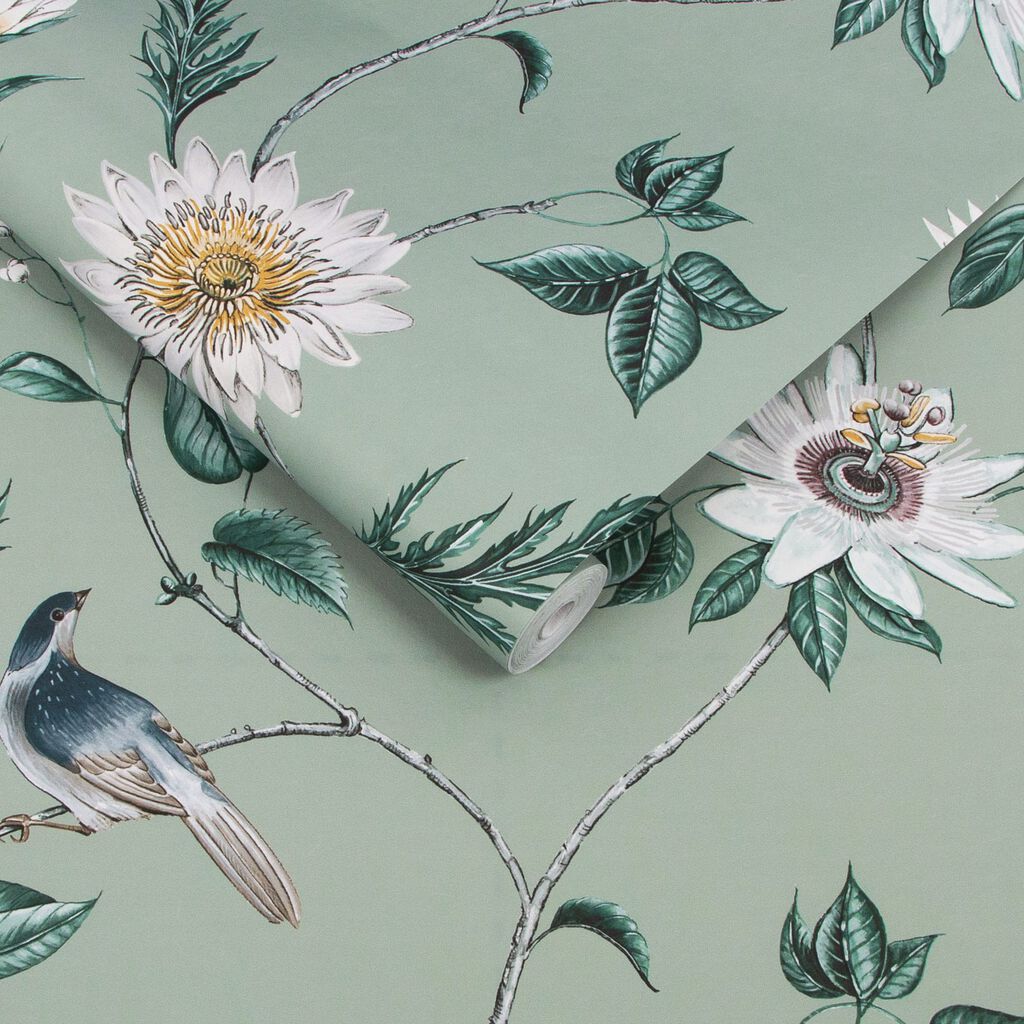 Nuit Wallpaper - Sage - Graham & Brown - 115046 - Premier Wallcovering