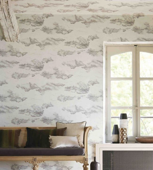 Nuvola Wallpaper - Gold/Shell - HAMA111070 - Harlequin - Premier Wallcovering
