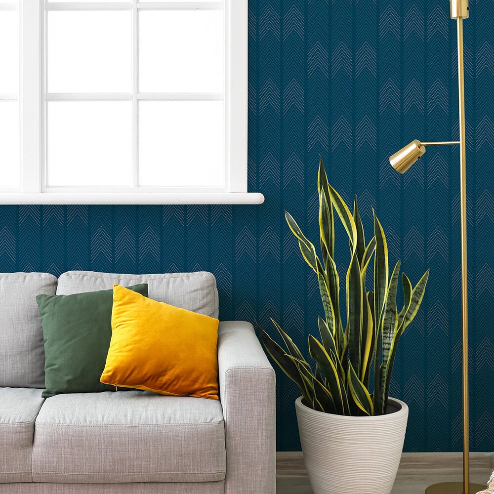 Nyle Wallpaper - Blue - A Street Prints - FD26526 - Premier Wallcovering