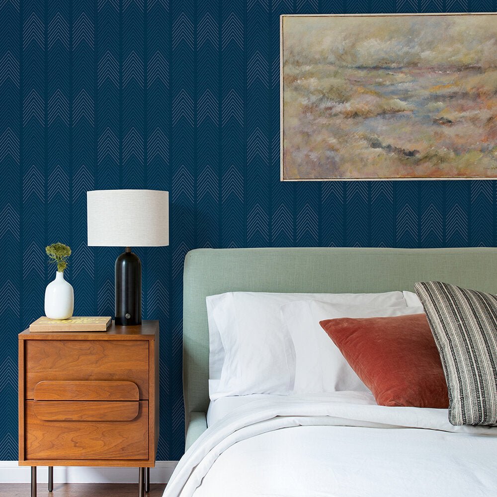Nyle Wallpaper - Blue - A Street Prints - FD26526 - Premier Wallcovering