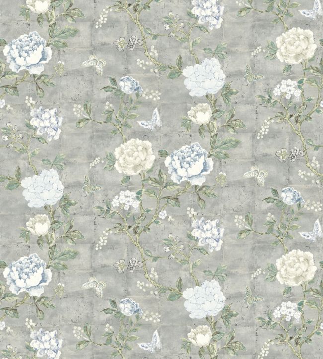 Nymphenburg Wallpaper - Silver - Madeaux - W2000 - 01 - Premier Wallcovering