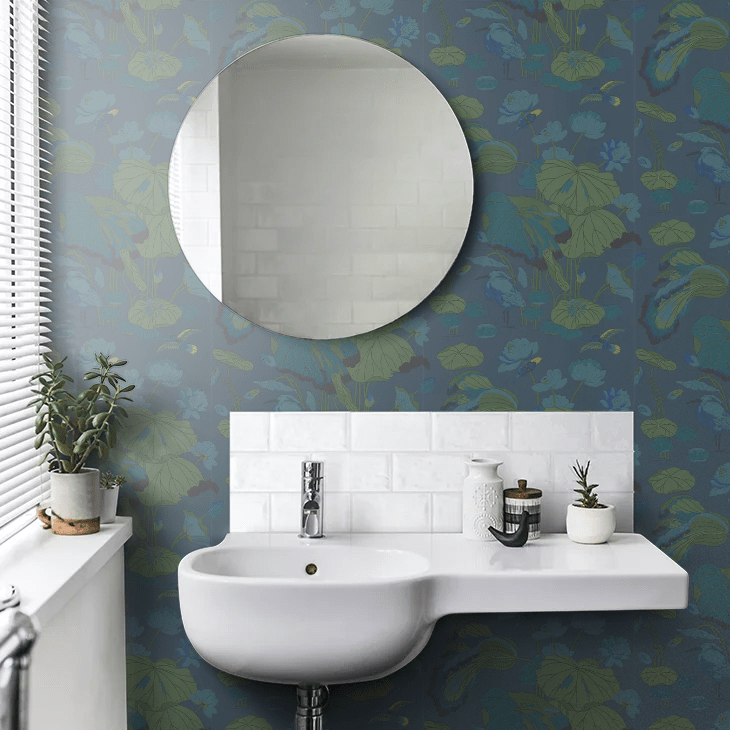 Nympheus Wallpaper - Teal - GP & J Baker - BW45083/2 - Premier Wallcovering
