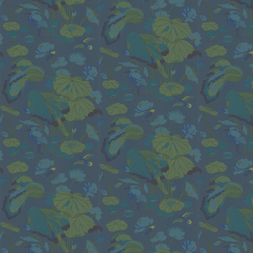 Nympheus Wallpaper - Teal - GP & J Baker - BW45083/2 - Premier Wallcovering