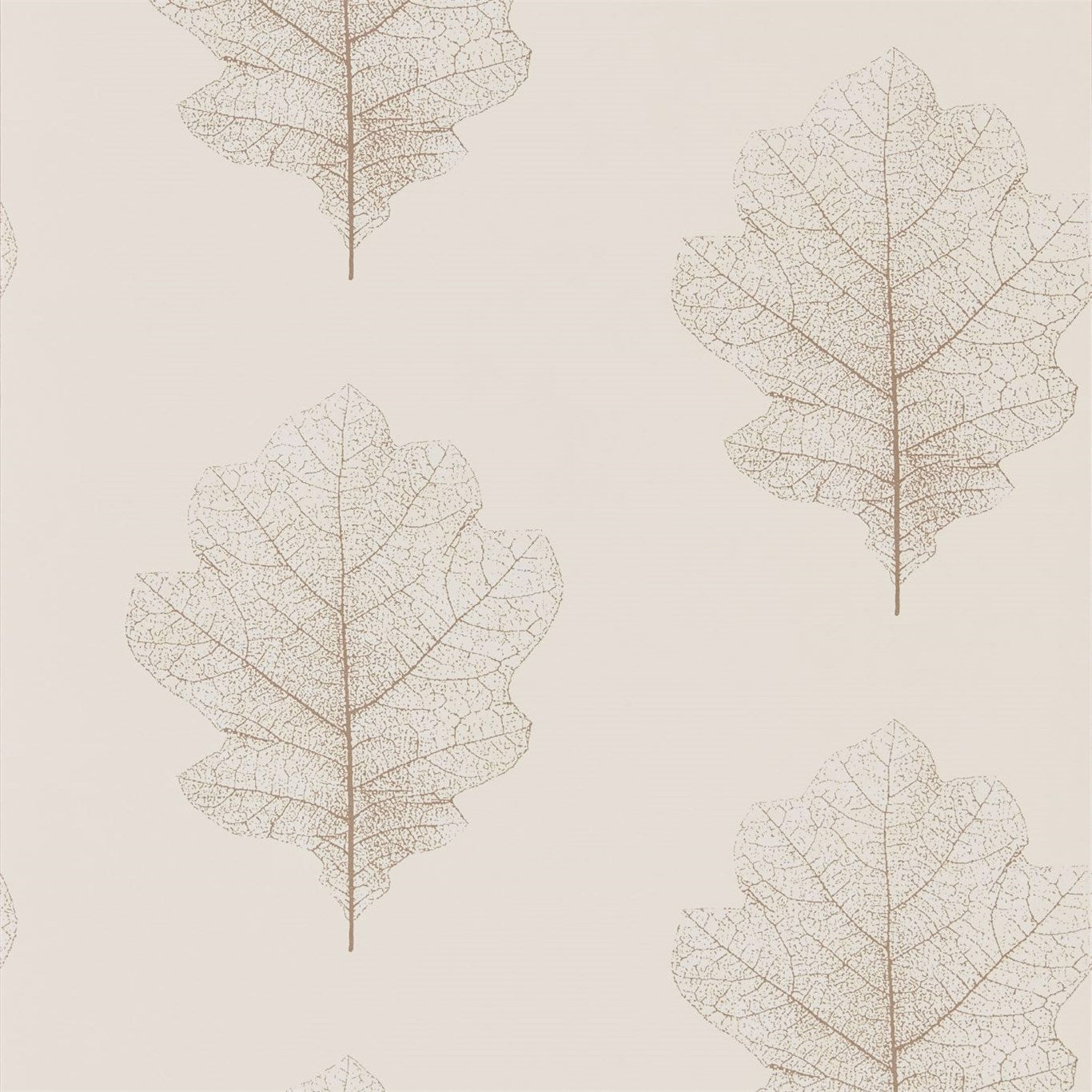 Oak Filigree Wallpaper - Milk/Pearl - Sanderson - DWOW215699 - Premier Wallcovering