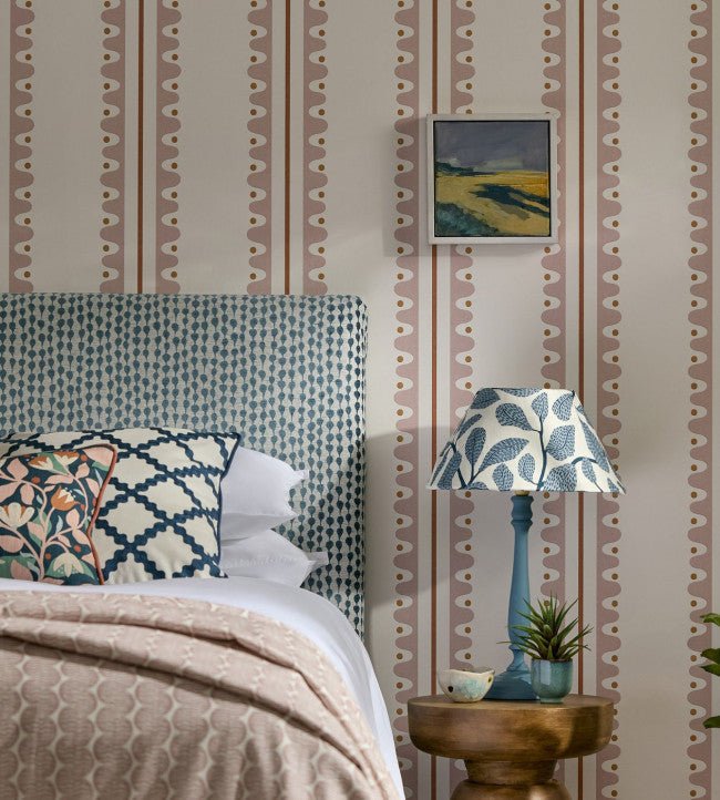 Oakham Wallpaper - Blush - Scion - NSCW113238 - Premier Wallcovering