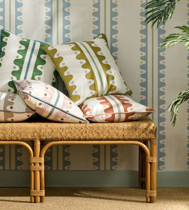 Oakham Wallpaper - Coast Blue - Scion - NSCW113239 - Premier Wallcovering