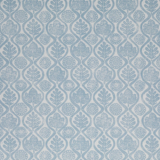 Oakleaves Wallpaper - Blue - Blithfield - 820-02 - Premier Wallcovering