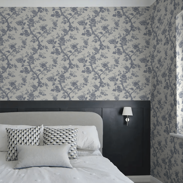 Oakminster Wallpaper - Ink Pool Blue - Timothy Wilman - TW2558 - Premier Wallcovering