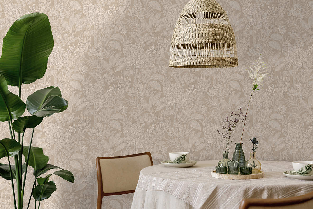 Oasis Wallpaper - Plaster Pink - Holden Décor - 66050 - Premier Wallcovering