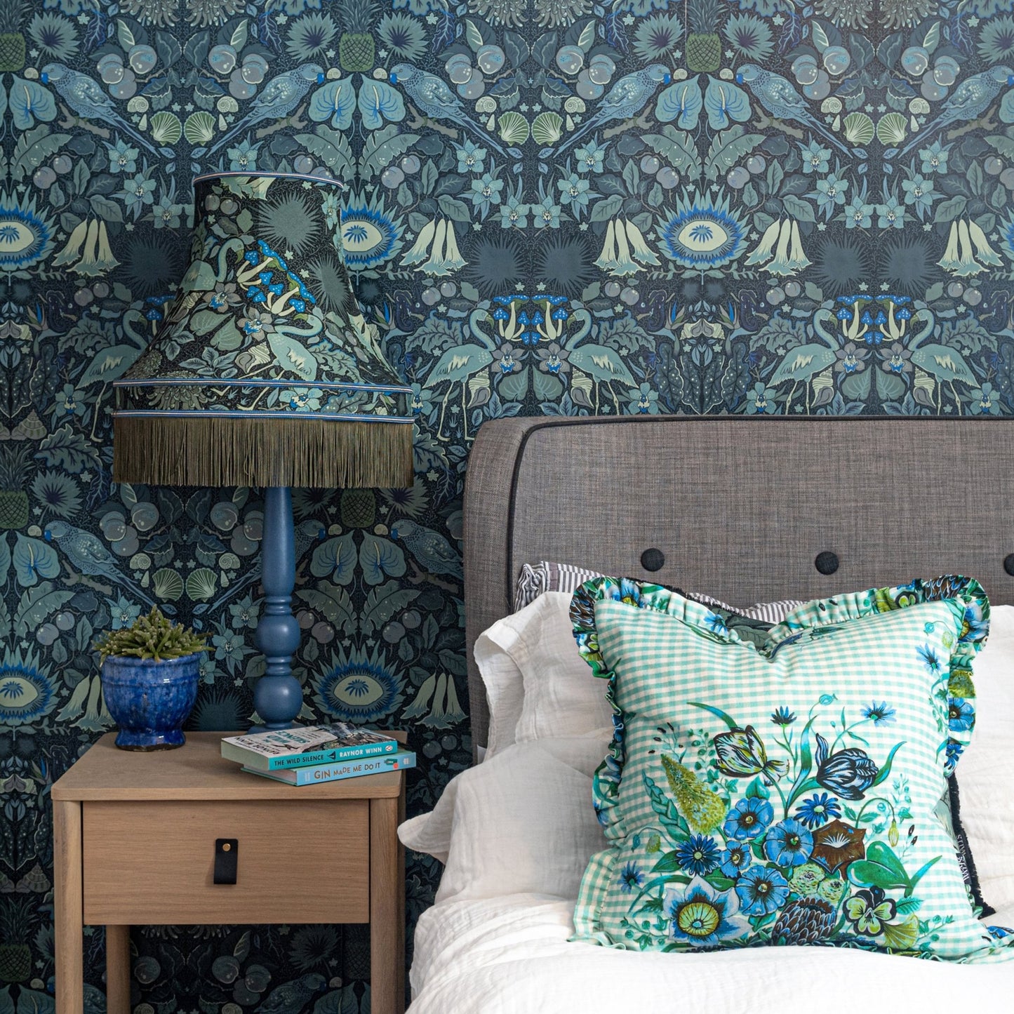 Oasis Wallpaper - Indigo-Blue - Wear The Walls - OAIB894152 - Premier Wallcovering
