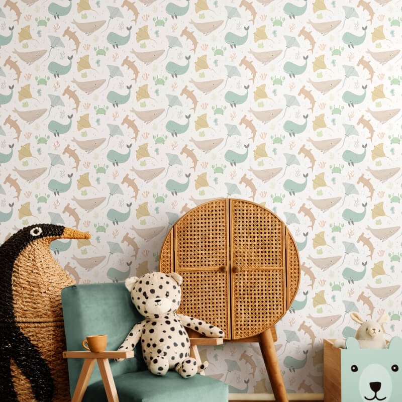 Ocean Adventure Wallpaper - Honeycomb - Hoopla Walls - HWA1302W - Premier Wallcovering