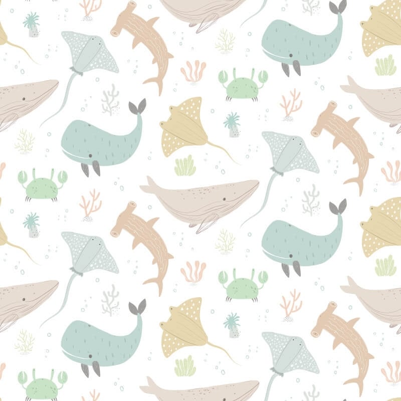 Ocean Adventure Wallpaper - Honeycomb - Hoopla Walls - HWA1302W - Premier Wallcovering