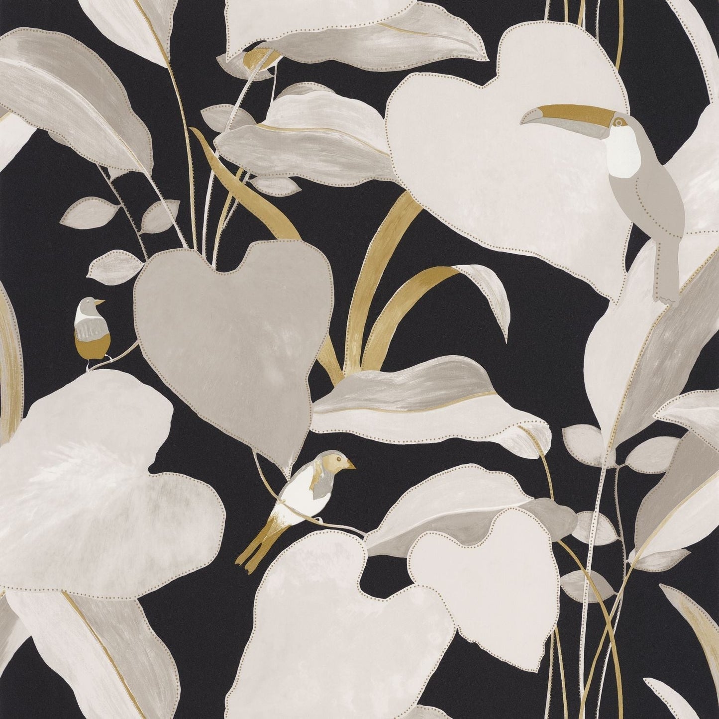 Odyssee Amazonia Wallpaper - Noir - Caselio - 101421202 - Premier Wallcovering