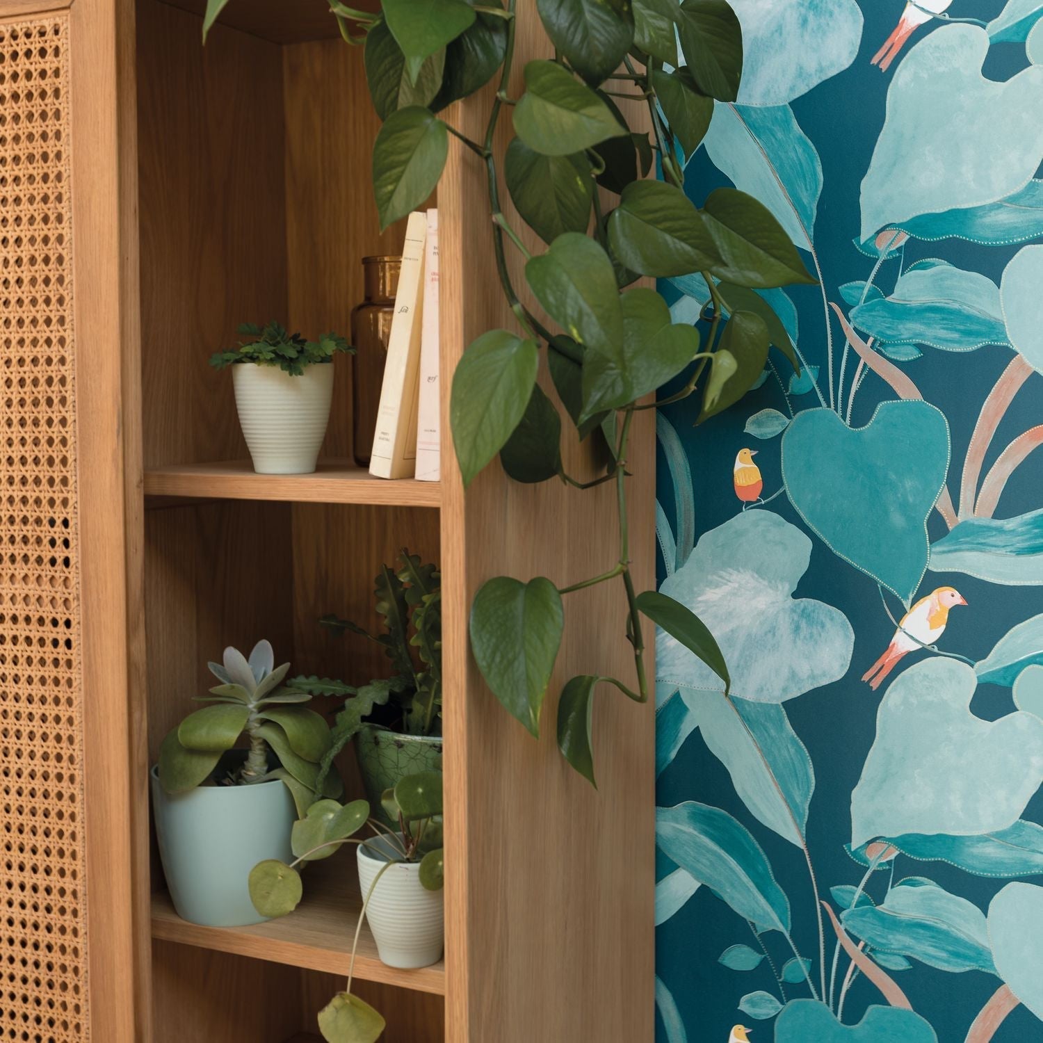 Odyssee Amazonia Wallpaper - Bleu Nuit - Caselio - 101426803 - Premier Wallcovering