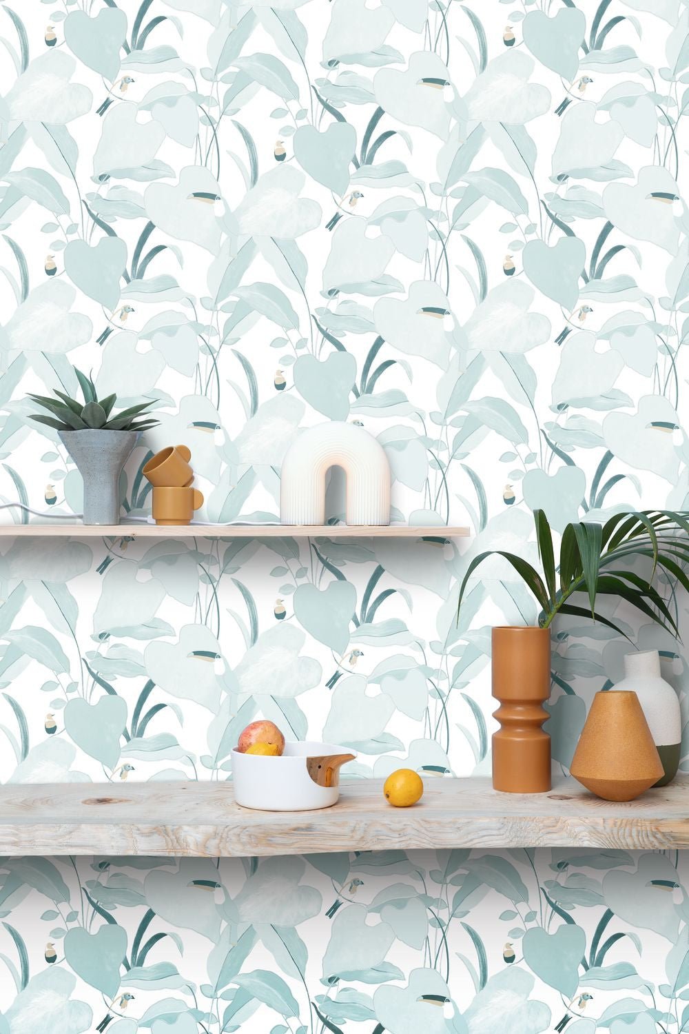 Odyssee Amazonia Wallpaper - Bleu Doux - Caselio - 101426215 - Premier Wallcovering