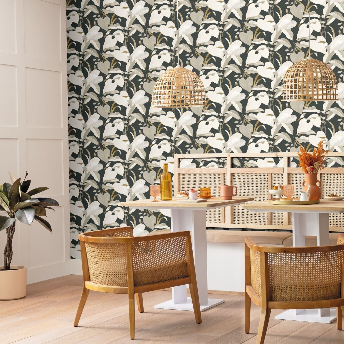 Odyssee Amazonia Wallpaper - Noir - Caselio - 101421202 - Premier Wallcovering