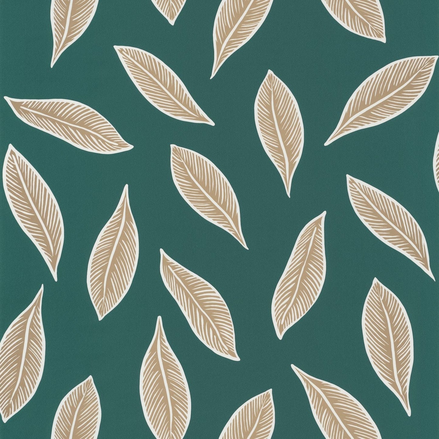 Odyssee Gabon Wallpaper - Vert Emeraude - Caselio - 101447802 - Premier Wallcovering