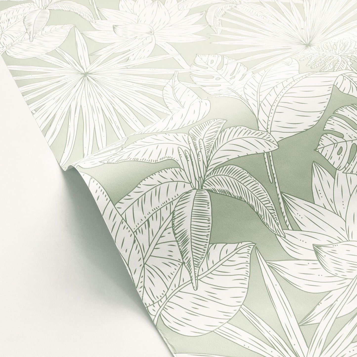 Odyssee Hawai Wallpaper - Vert D'eau - Caselio - 101437041 - Premier Wallcovering