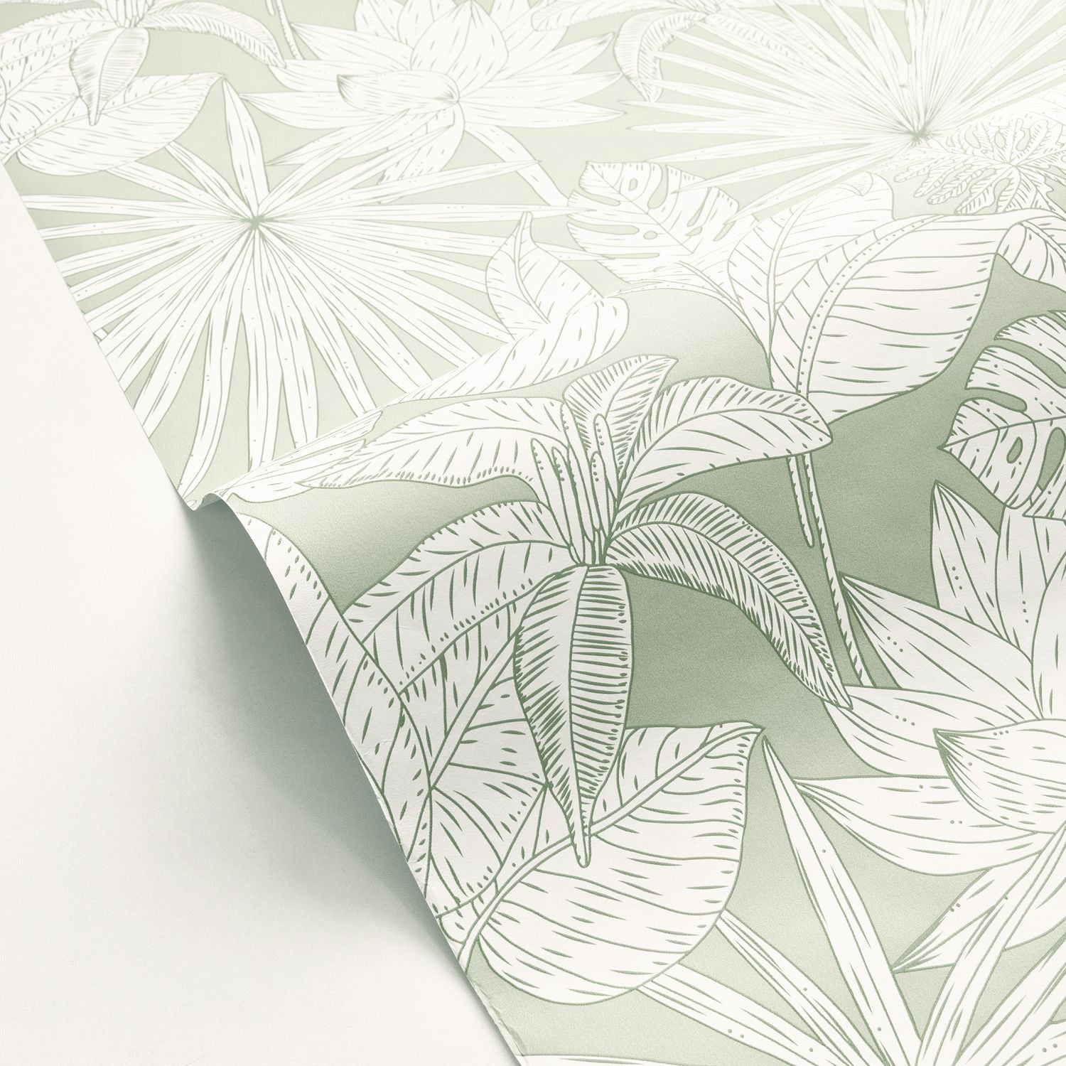 Odyssee Hawai Wallpaper - Vert D'eau - Caselio - 101437041 - Premier Wallcovering