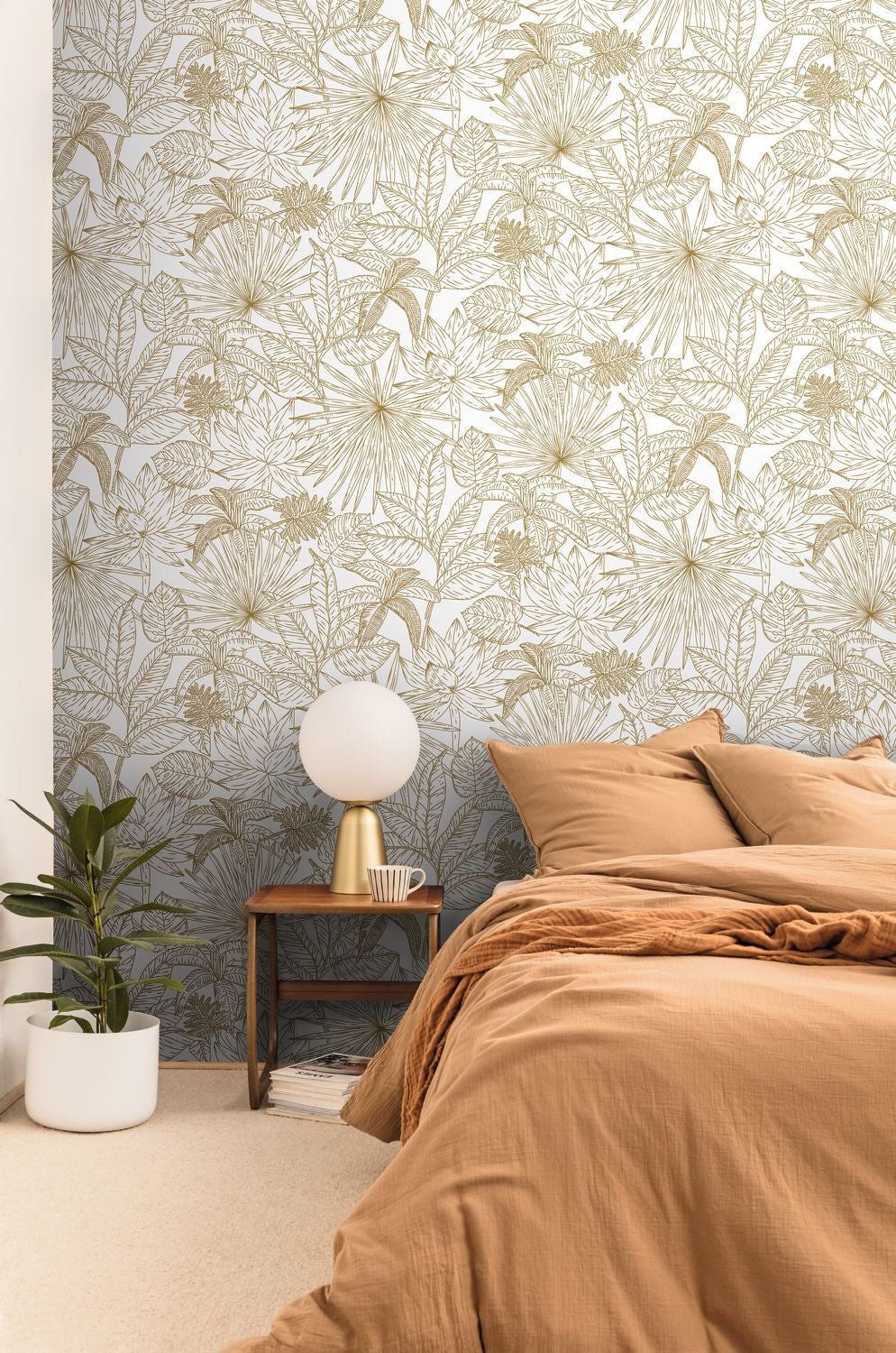 Odyssee Hawai Wallpaper - Blanc - Caselio - 101430020 - Premier Wallcovering