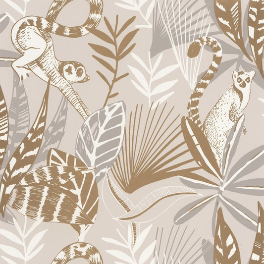 Odyssee Madagascar Wallpaper - Beige - Caselio - 101401010 - Premier Wallcovering