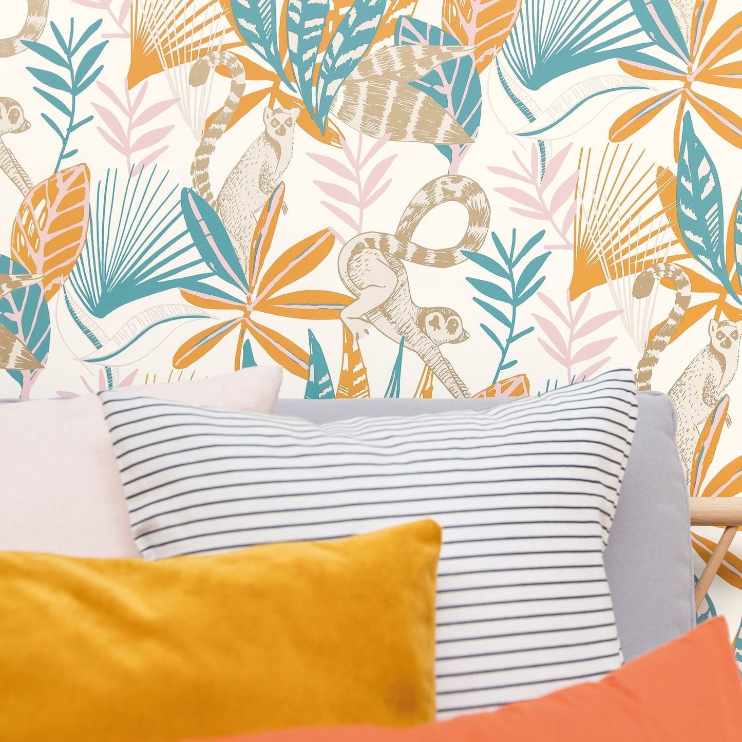 Odyssee Madagascar Wallpaper - Vert D'eau - Caselio - 101407218 - Premier Wallcovering