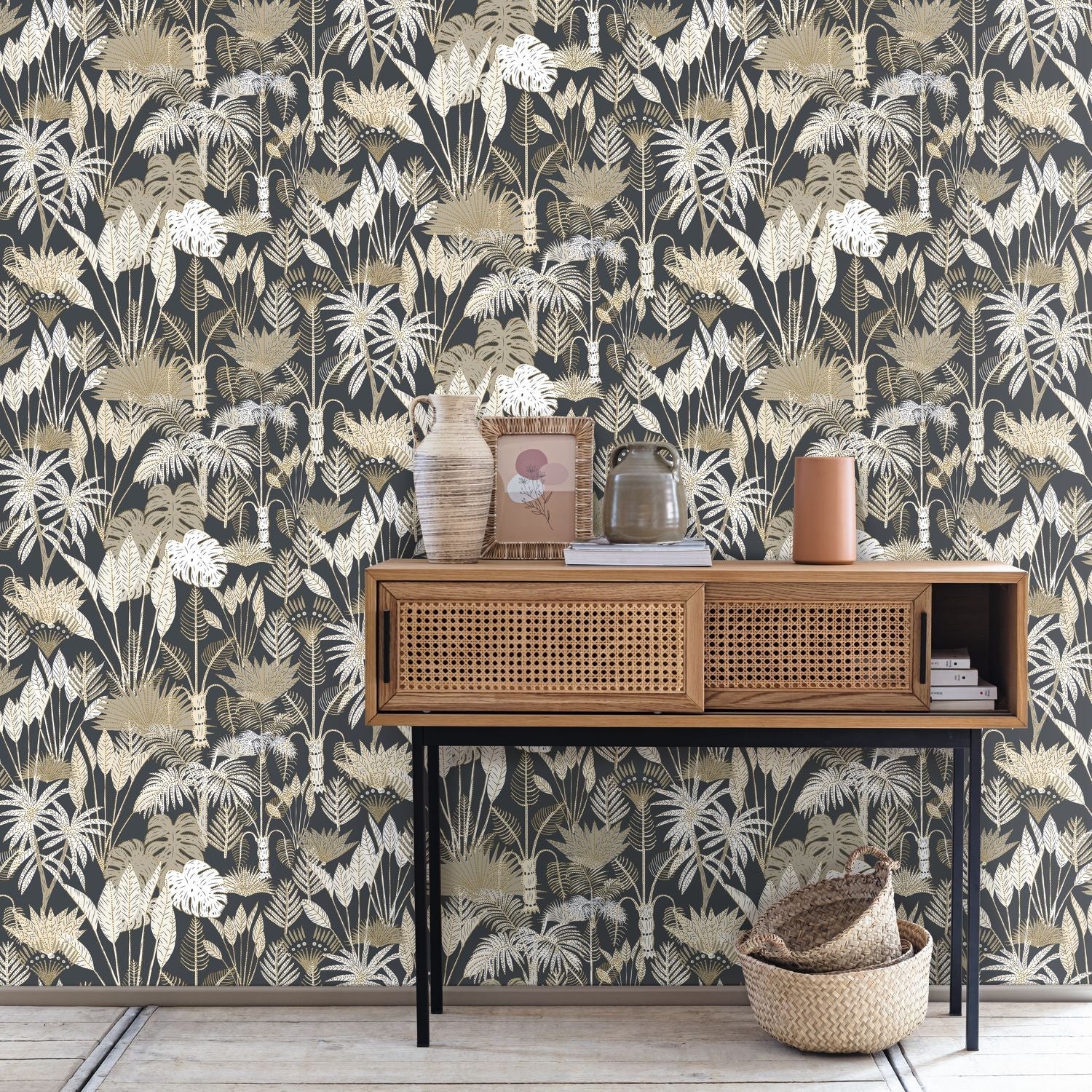 Odyssee Philippines Wallpaper - Noir - Caselio - 101419114 - Premier Wallcovering