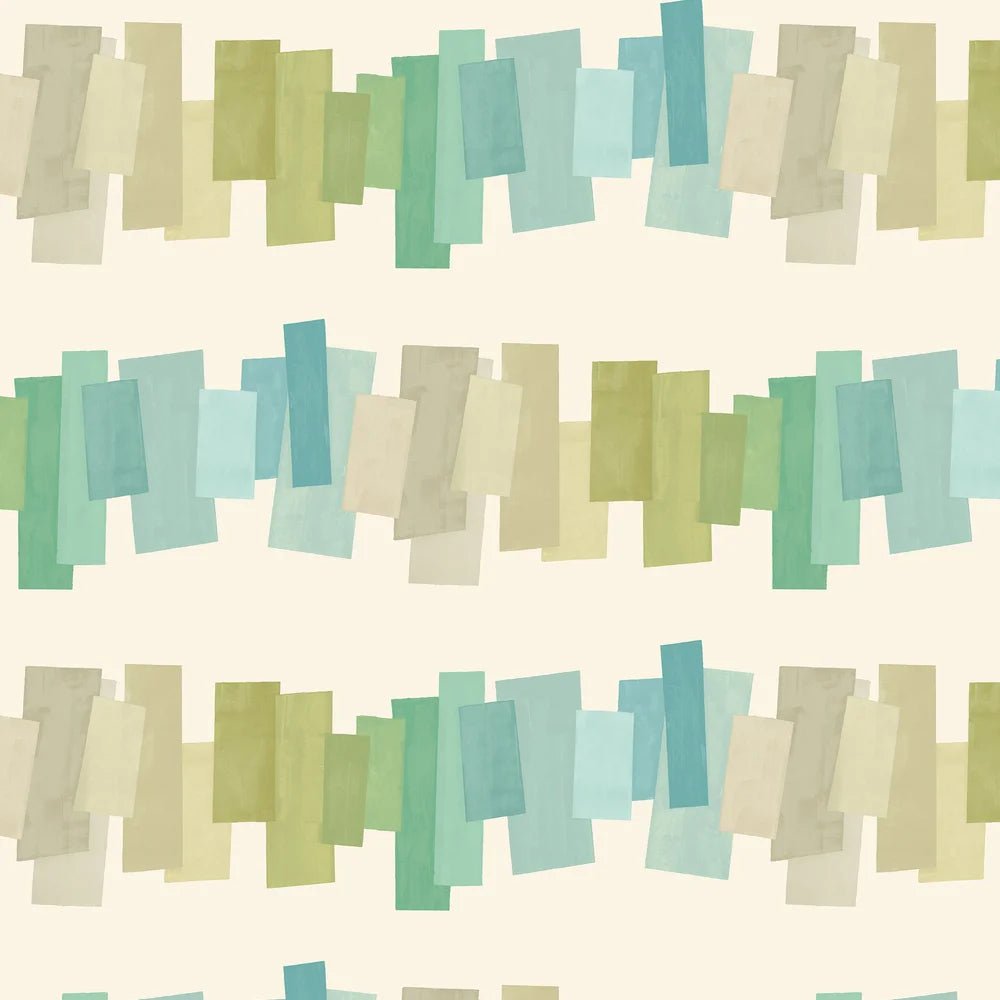 Offset Blocks Wallpaper - Pistachio Twist - Ohpopsi - FRA50155W - Premier Wallcovering