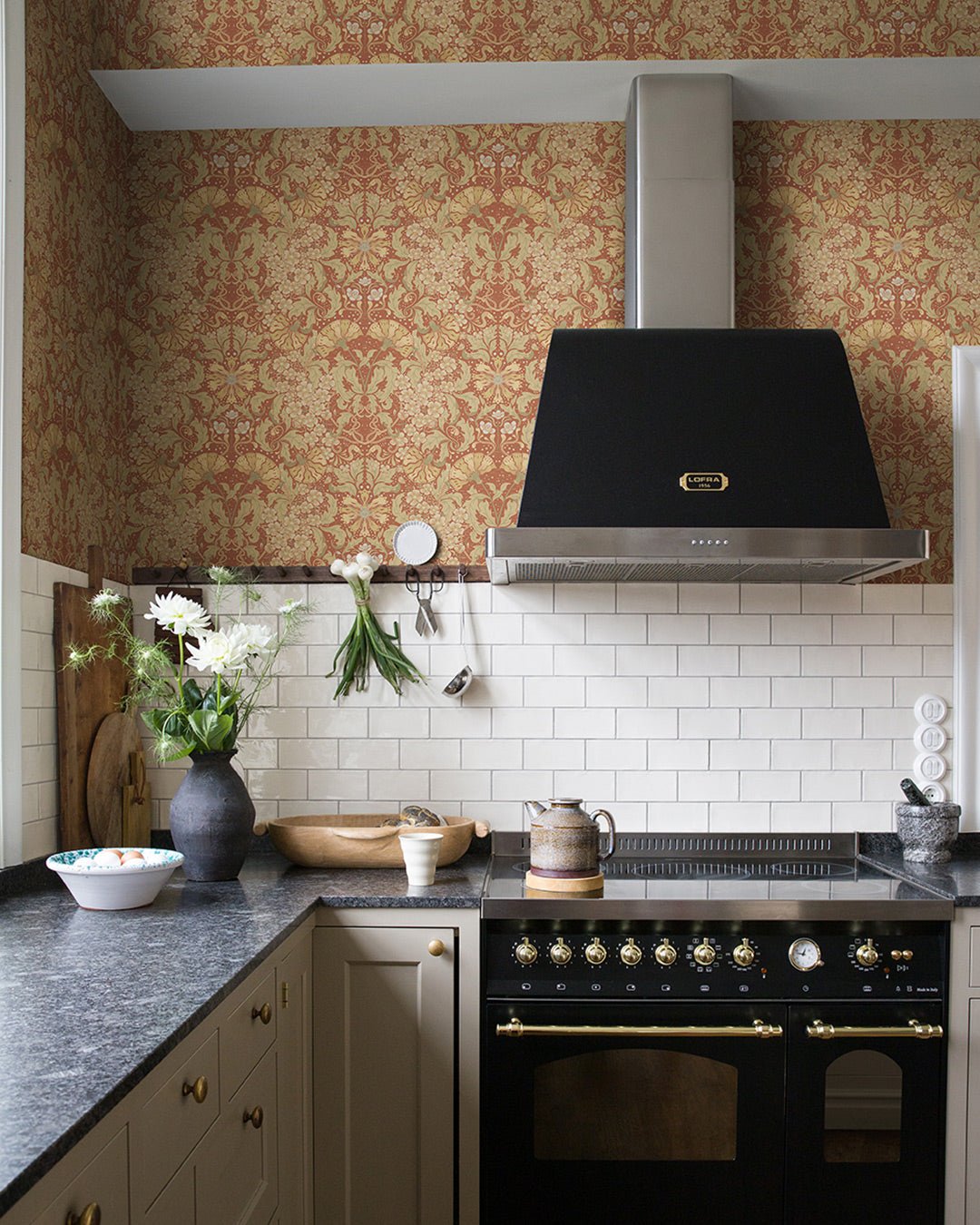 Öjvind Wallpaper - Red - Midbec - 83114 - Premier Wallcovering