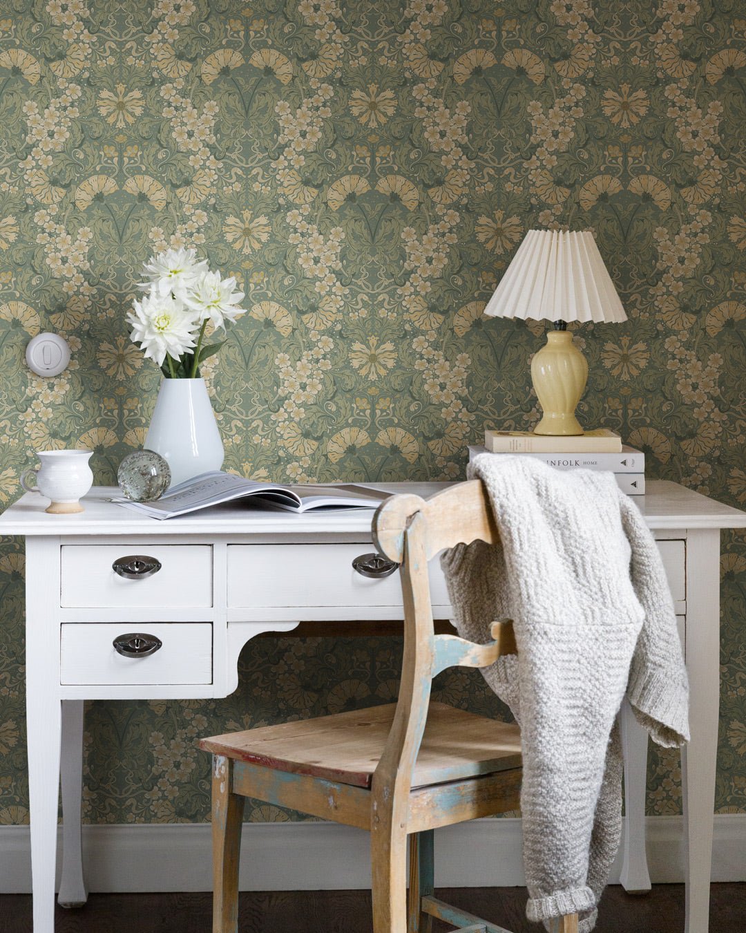 Öjvind Wallpaper - Green - Midbec - 83113 - Premier Wallcovering