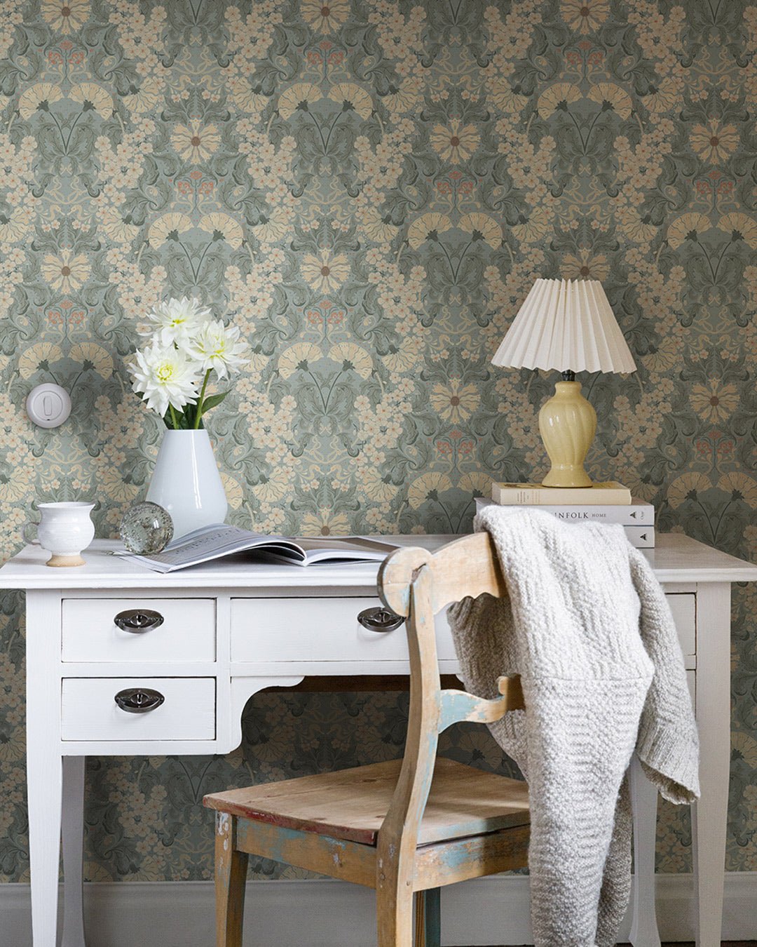Öjvind Wallpaper - Blue - Midbec - 83115 - Premier Wallcovering