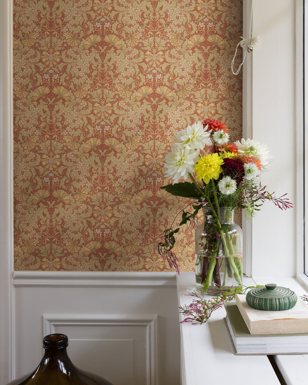 Öjvind Wallpaper - Red - Midbec - 83114 - Premier Wallcovering