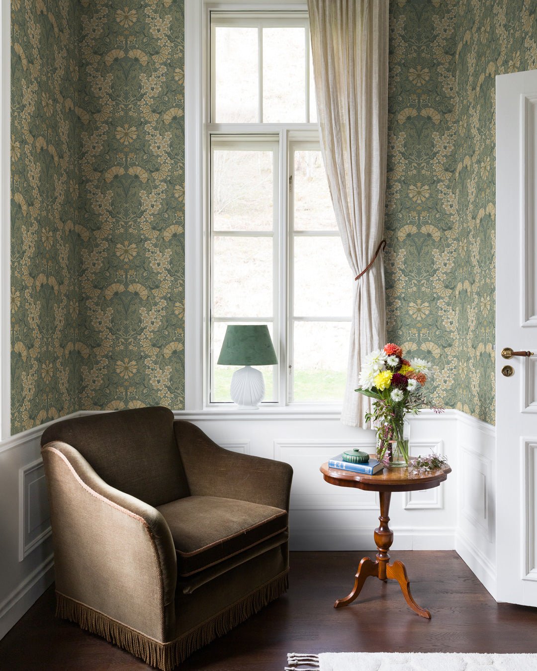 Öjvind Wallpaper - Green - Midbec - 83113 - Premier Wallcovering