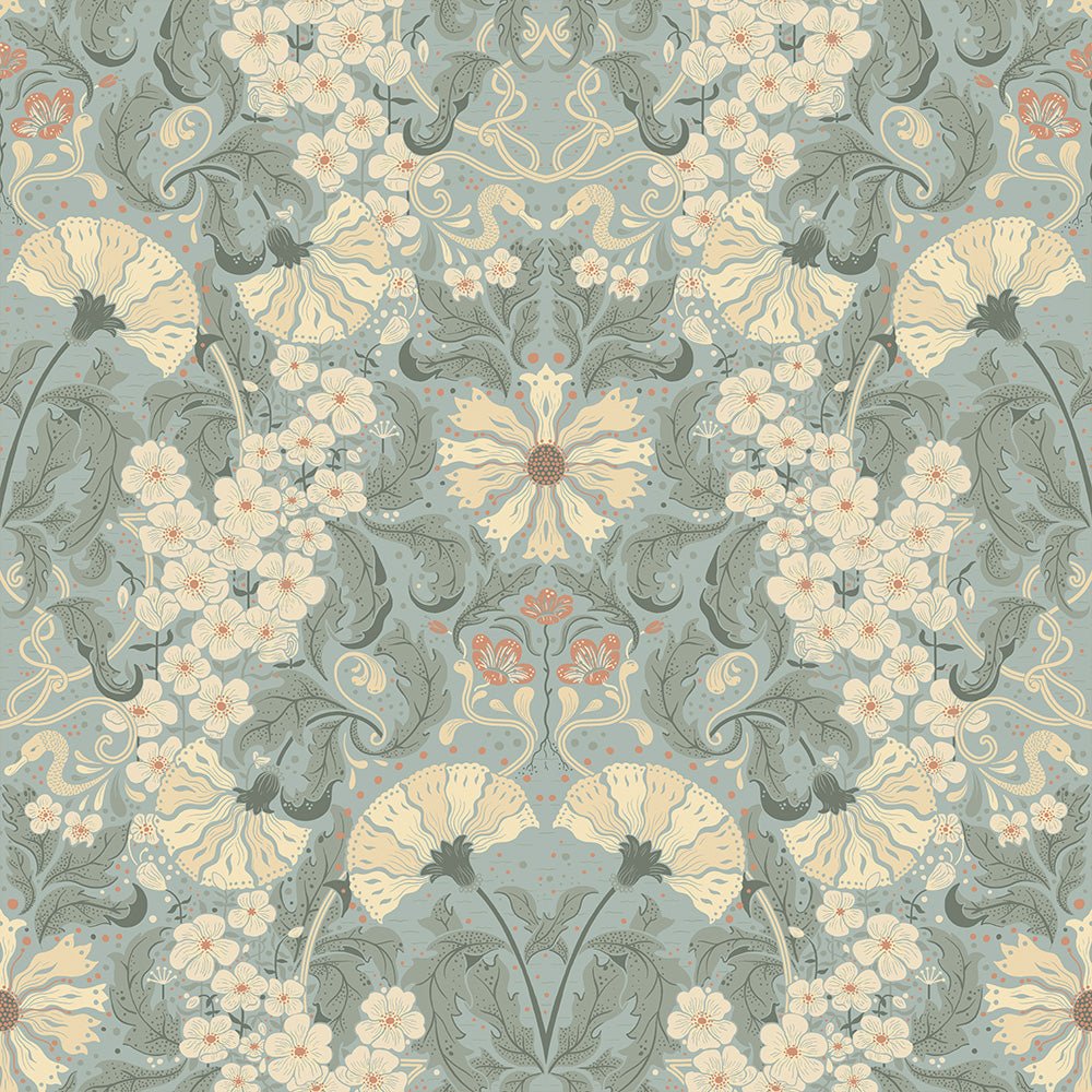 Öjvind Wallpaper - Blue - Midbec - 83115 - Premier Wallcovering