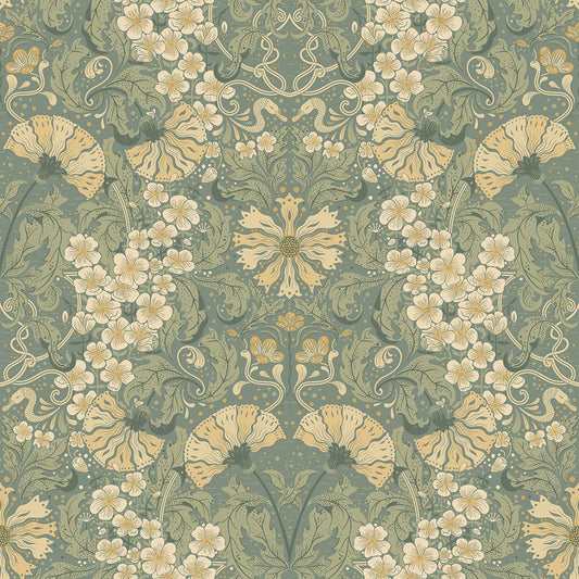Öjvind Wallpaper - Green - Midbec - 83113 - Premier Wallcovering
