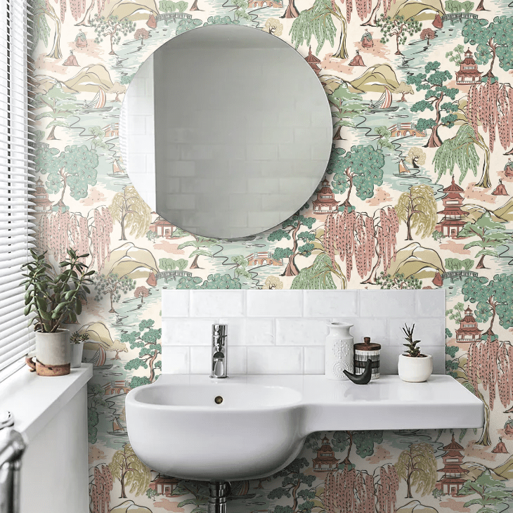 Oka Wallpaper - Blossom - Ohpopsi - HAN50104W - Premier Wallcovering
