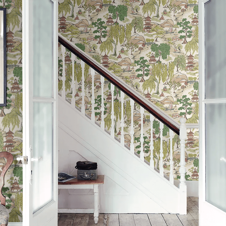 Oka Wallpaper - Evergreen - Ohpopsi - HAN50102W - Premier Wallcovering